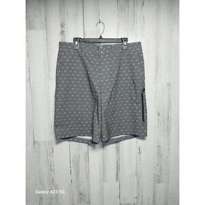 Champion Men’s Golf Shorts - Size 36 Waist - Grey With Fish Skeleton Pattern